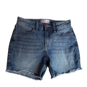 Abercrombie Kids Short High Rise Dad Denim JeanFrayed Hem Girl's size 7/8